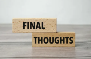 final thoughts 